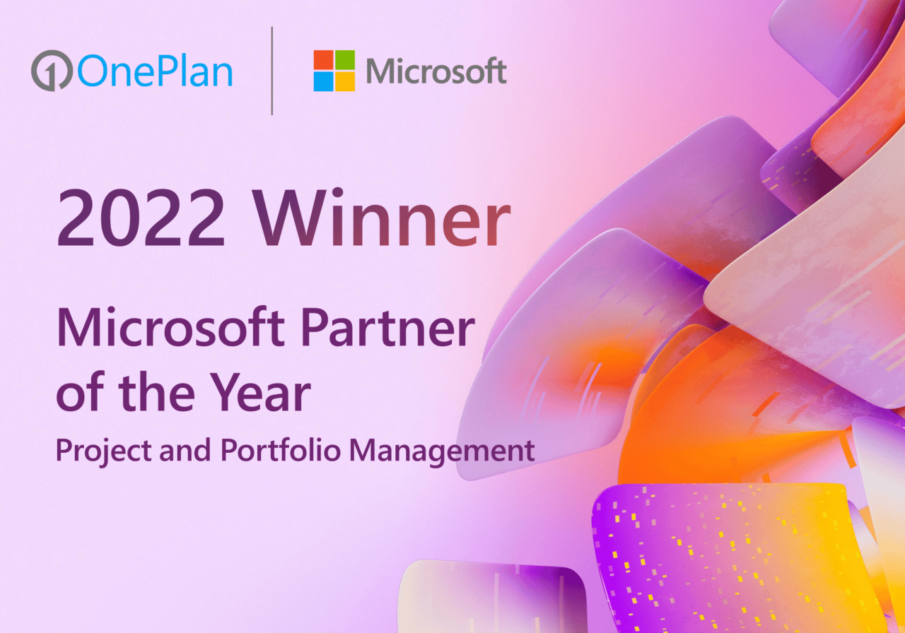 Global Microsoft Partner of the Year Award OnePlan